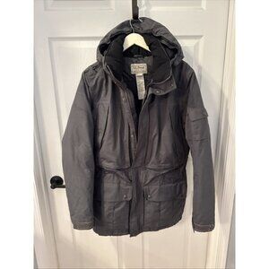 L.L.‎ Bean Baxter State Goose Down Winter Parka Men's Size Med Gray Full Zip